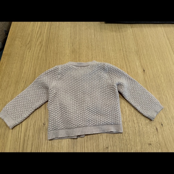 Bonpoint light pink, sparkly cardigan - Picture 2 of 2